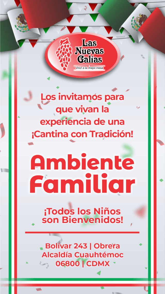 Somos una cantina con TRADICIÓN. Ambiente familiar