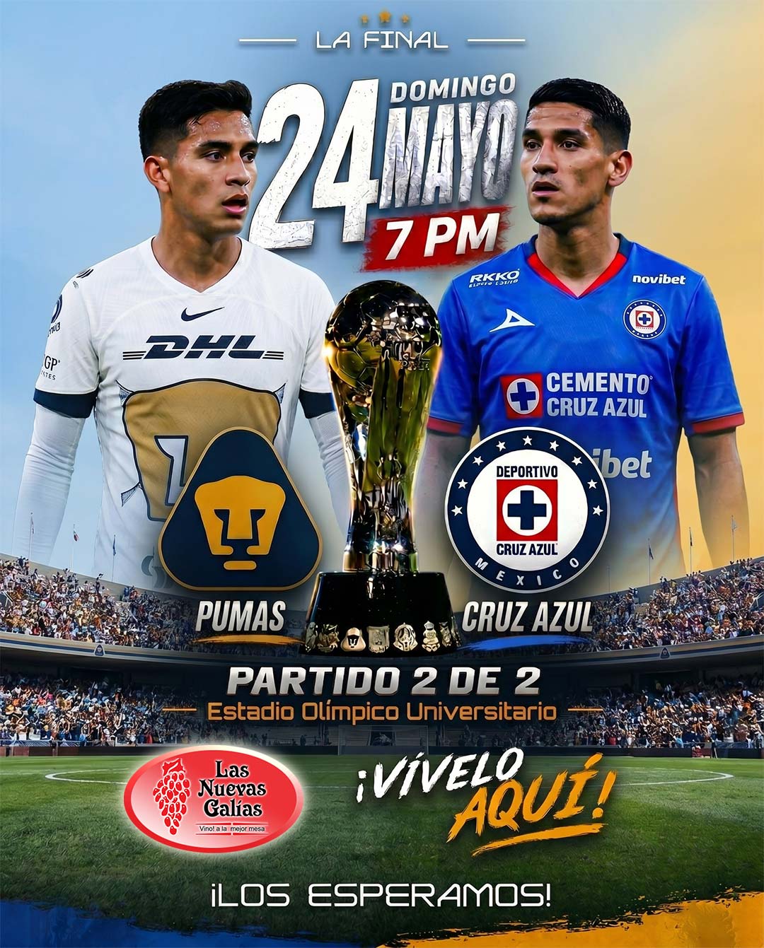 Final vuelta Pumas vs Cruz Azul