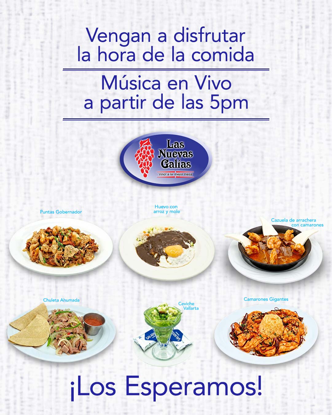 Ven y disfruta la hora de la comida
