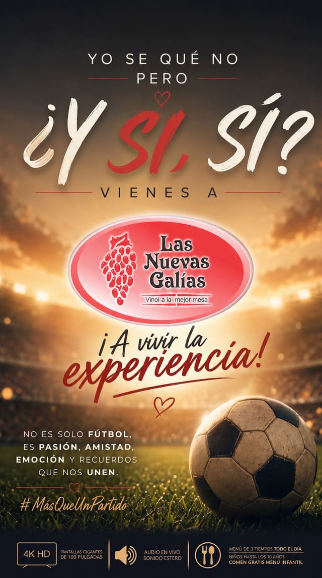 Y si, sí vienes a vivir la experiencia Galias